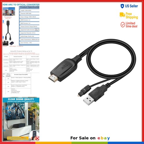 Hdmi arc optical audio - optical,