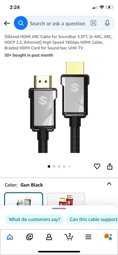 Silkland hdmi arc cable for - arc,